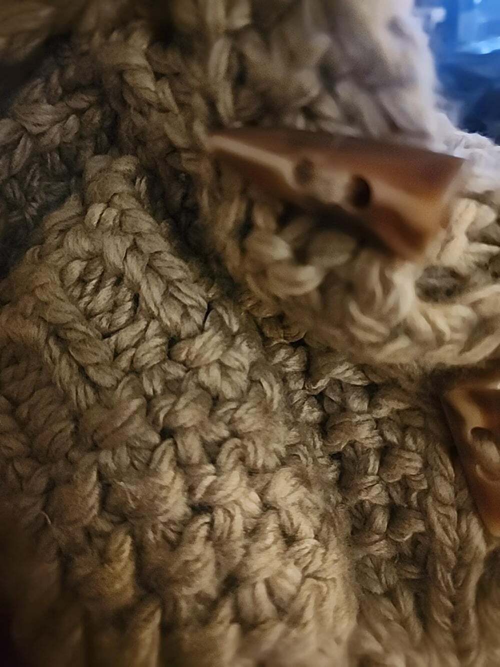 Fab'rik chunky-knit cardigan Toggle Closures Large Excellent Soft Oversized B7 - Picture 6 of 7